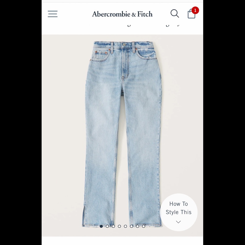 Curve Love Ultra High Rise Jeans (split hem)